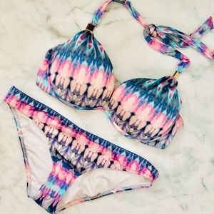 Victoria’s Secret Ikat Push Up Swim 36C M